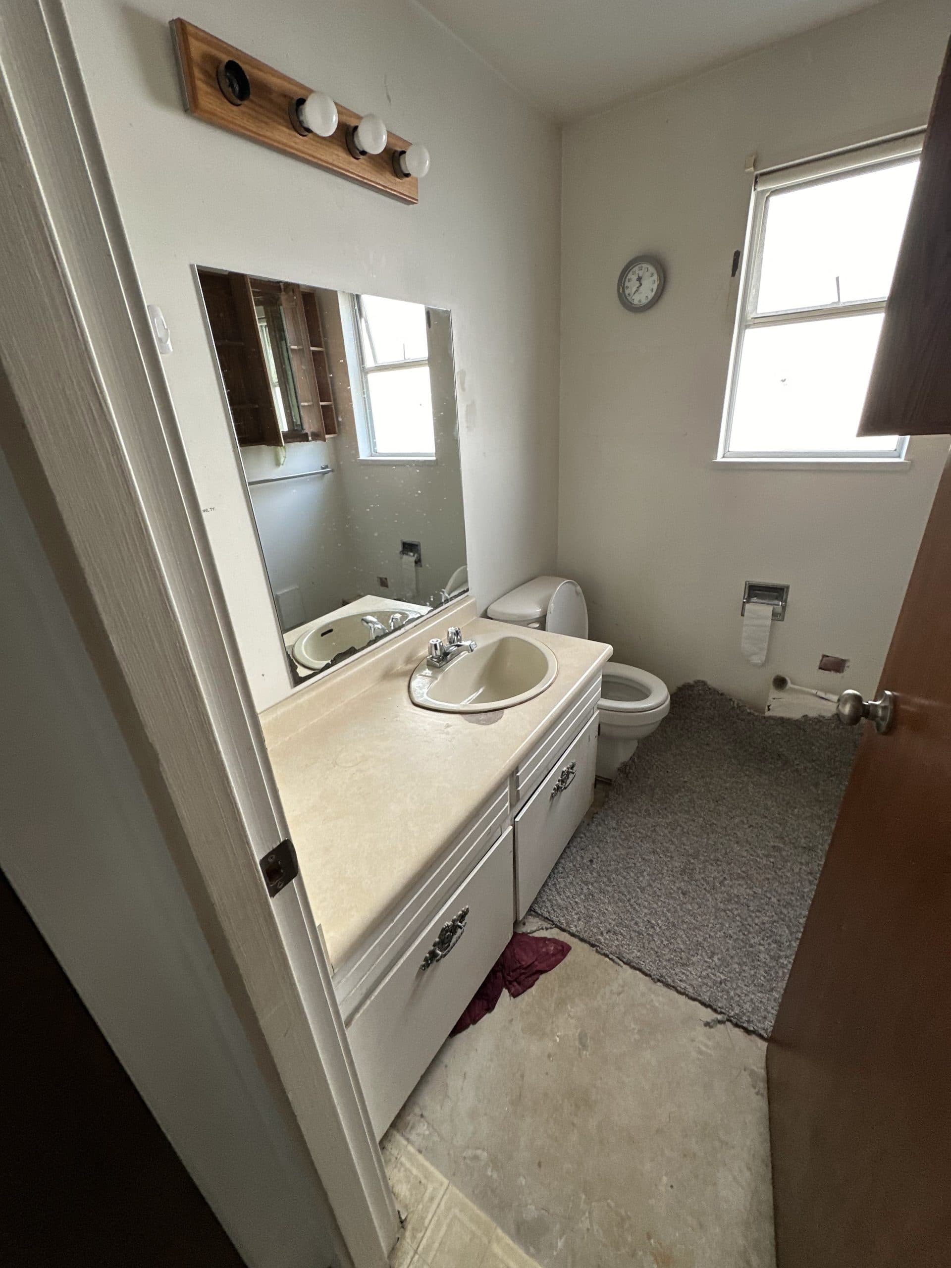 Bathroom before