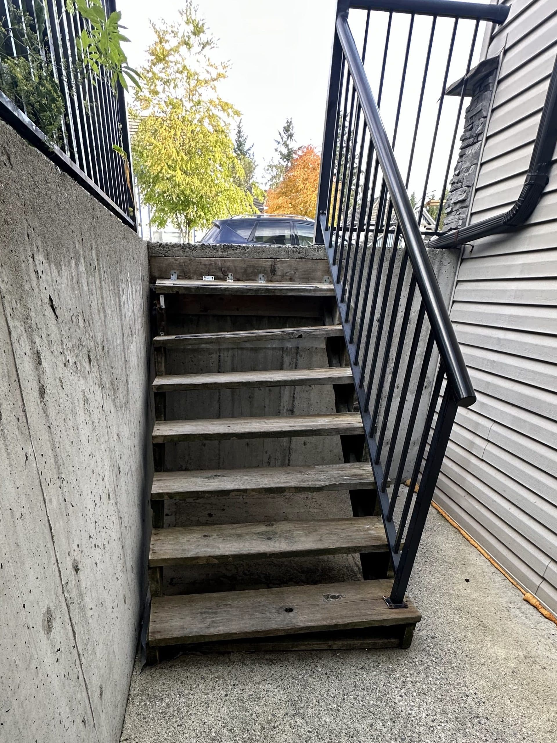 Deck before renovation